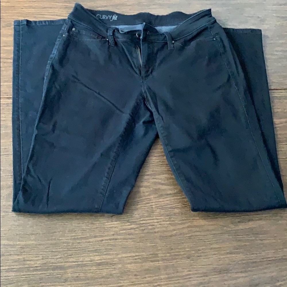 Ann Taylor Curvy Fit Darkwash Stretchy Jeans
